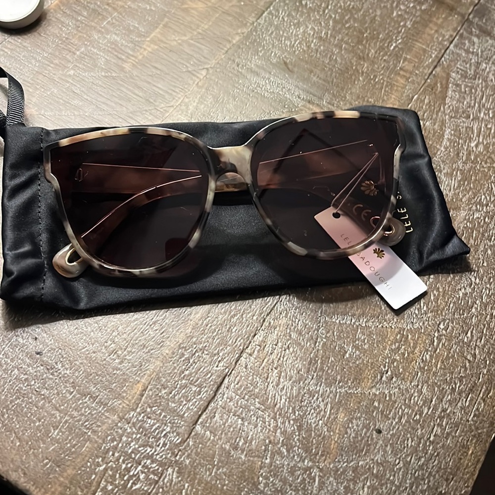 Lele Sadoughi Tortoise Shell Sunglasses